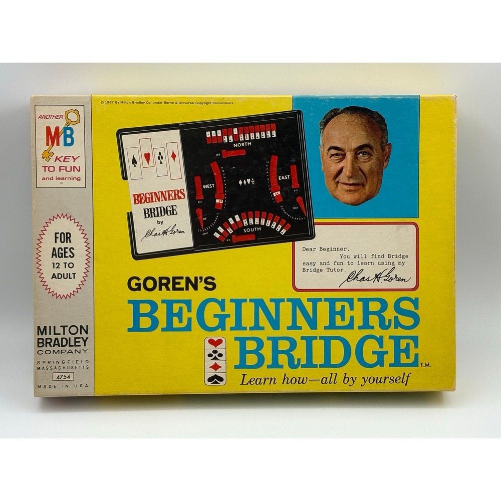 Goren's Beginners Bridge Game Milton Bradley Complete Vintage 1967 - Picture 2 of 5